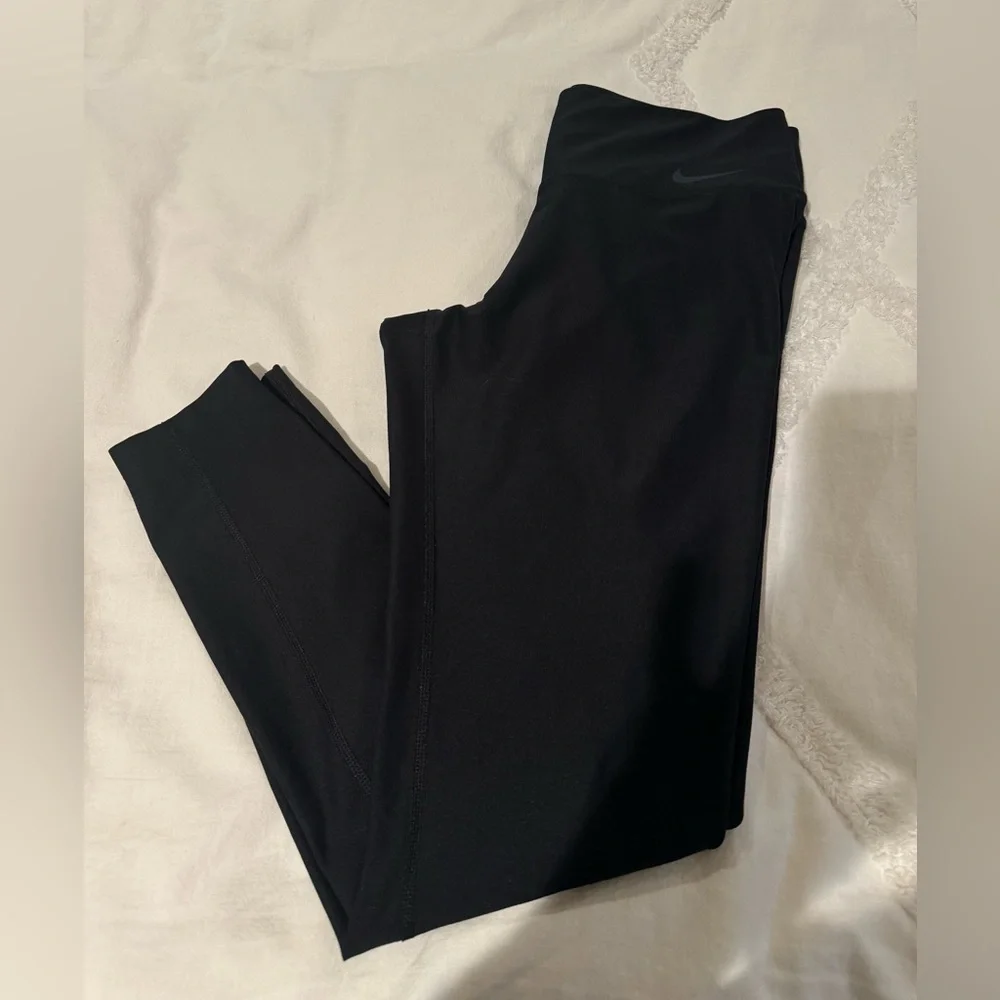 Nike Black Full Length Mid-rise Leggings - Picture 3 of 12
